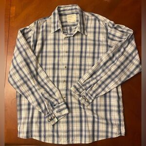 Wrangler Men’s Shirt Button Down Plaid XL